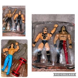 New Bundle of 5 Plastic Toy Wrestlers/No outside box